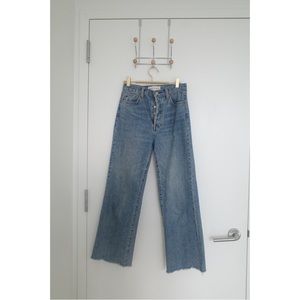 Denim Forum farrah high rise wide leg jeans
